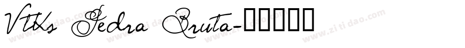 Vtks Pedra Bruta字体转换